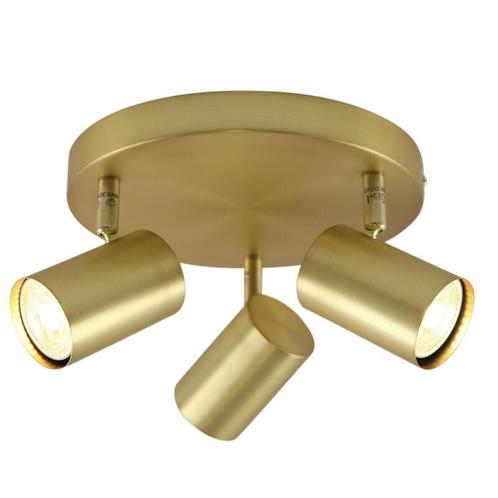 Moderne plafondspot messing, Elena, Huis en Inrichting, Lampen | Plafondlampen, Nieuw, Ophalen of Verzenden