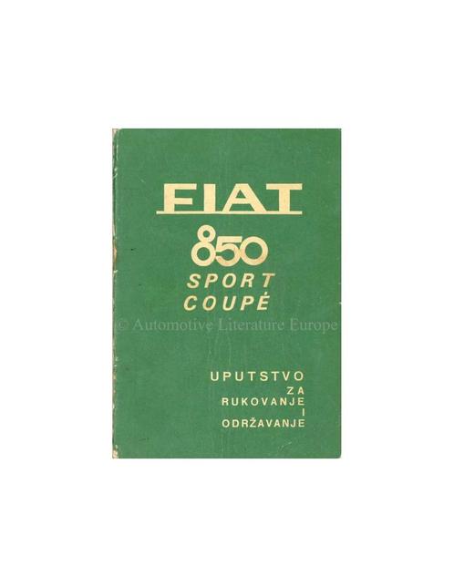1968 FIAT 850 SPORT COUPÉ INSTRUCTIEBOEKJE KROATISCH, Auto diversen, Handleidingen en Instructieboekjes