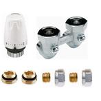 Set haaks 15mm knel - thermostatisch - Radson Intergra, Doe-het-zelf en Verbouw, Verzenden, Nieuw