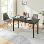 Eettafel Den Haag 140x60x75 cm voor 6 stoelen zwart, Huis en Inrichting, Verzenden, Nieuw