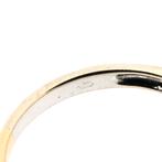 Bicolor gouden ring met diamant 0,02 ct | Jeunesse (witgoud), Sieraden, Tassen en Uiterlijk, 18 tot 19, Gebruikt, Overige kleuren