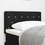 vidaXL Hoofdbord met kristallen knopen 80 cm fluweel zwart, Verzenden, Nieuw, Zwart, Stof