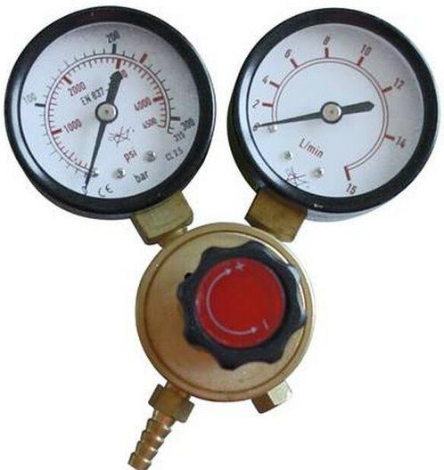 Koolzuur drukmeter/drukregelaar DUBBEL (voor, Doe-het-zelf en Verbouw, Overige Doe-het-zelf en Verbouw, Nieuw, Verzenden