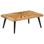 vidaXL Salontafel 90x55x36 cm massief mangohout, Huis en Inrichting, Tafels | Salontafels, 50 tot 100 cm, Verzenden, Nieuw, 50 tot 100 cm