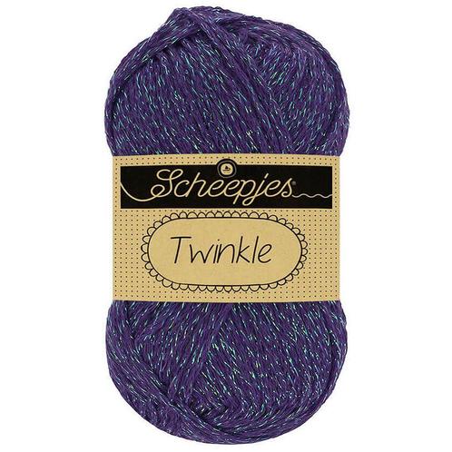 Scheepjes Twinkle - 935 paars - Katoen Glittergaren met Lu, Hobby en Vrije tijd, Breien en Haken, Ophalen of Verzenden
