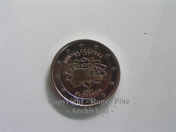 Slowenien 2 Euro Sonder GedenkMunt 2007 roemische Vertrae..., Postzegels en Munten, Munten | Europa | Euromunten, Verzenden