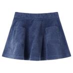 vidaXL Kinderrok met zakken ribfluweel 128 marineblauw, Kinderen en Baby's, Verzenden, Nieuw