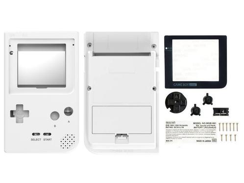 Gameboy Pocket Shell - White/Black, Spelcomputers en Games, Spelcomputers | Nintendo Game Boy, Nieuw, Ophalen of Verzenden