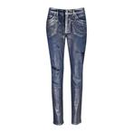 MAC • blauwe Mel jeans zilveren coating • 36, Kleding | Dames, Broeken en Pantalons, Nieuw, MAC, Maat 36 (S), Verzenden