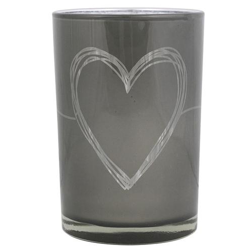 windlicht hart grijs large 18cm, Huis en Inrichting, Woonaccessoires | Overige, Verzenden