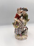 Meissen - sculptuur, Jeune chasseur avec son chien qui, Antiek en Kunst