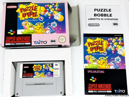 Super Nintendo / Snes - Puzzle Bobble - Bust A Move - NOE -, Spelcomputers en Games, Games | Nintendo Super NES, Gebruikt, Verzenden