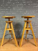 2 x Atelier Krukken - Kruk (2) - Hout, Metaal