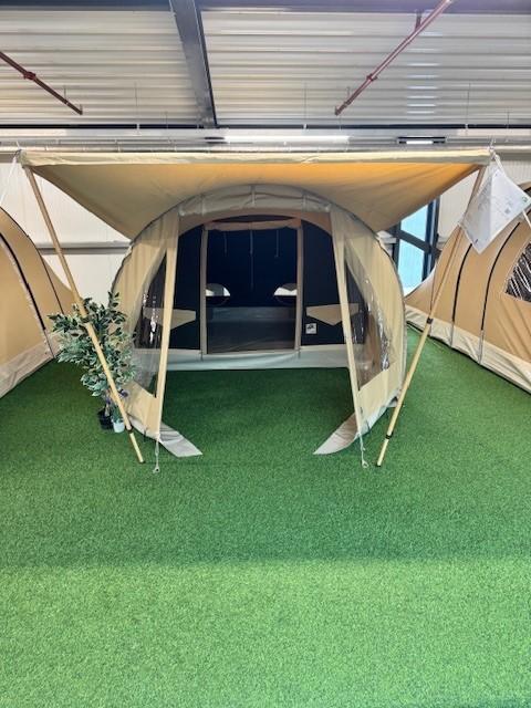 Occasion Oppompbare Karsten Tent type 280(2024) Donkergroen, Caravans en Kamperen, Tenten, Zo goed als nieuw, tot en met 3, Ophalen