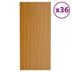 vidaXL Dakpanelen 36 st 100x45 cm gegalvaniseerd staal, Doe-het-zelf en Verbouw, Dakpannen en Dakbedekking, Verzenden, Nieuw