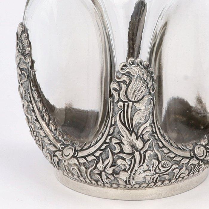 Drankenflacon - Djokja - Flacon - .800 zilver, Antiek en Kunst, Antiek | Goud en Zilver