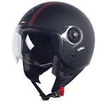 Scooterhelm Jet Matzwart Fashion, Verzenden, Nieuw