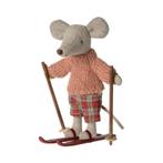 Maileg - Grote zus muis met ski set - winter collectie, Nieuw