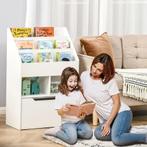 TRUUSK Kinderboekenkast met Lade en 3 Opbergvakken - Opbergr, Kinderen en Baby's, Kinderkamer | Commodes en Kasten, Verzenden