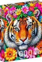 Stripes and Blooms Puzzel (1000 stukjes) | Enjoy Puzzle -, Hobby en Vrije tijd, Verzenden, Nieuw