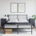 vidaXL Nachtkastjes 2 st 36x39x68 cm staal antracietkleurig, Verzenden, Nieuw, Metaal of Aluminium