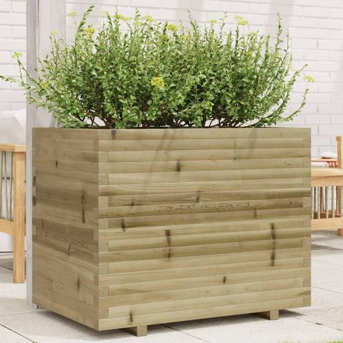 vidaXL Plantenbak 90x60x72,5 cm geïmpregneerd grenenhout, Tuin en Terras, Bloembakken en Plantenbakken, Nieuw, Hout, Verzenden