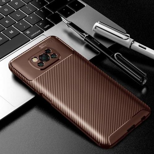 Xiaomi Mi Note 10 Hoesje - Carbon Fiber Textuur Shockproof, Telecommunicatie, Mobiele telefoons | Hoesjes en Frontjes | Overige merken