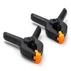 Veerklem | Toolland | 3.8 cm | 2 stuks (PVC), Doe-het-zelf en Verbouw, Gereedschap | Handgereedschap, Verzenden, Nieuw