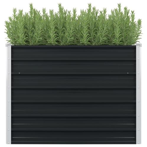 Plantenbak 100x100 Antraciet | Retourdeal | 35% Korting, Tuin en Terras, Bloembakken en Plantenbakken, 60 cm of meer, 100 cm of meer