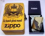 Zippo - Aansteker - Sic transit gloria mundi in een houten, Nieuw