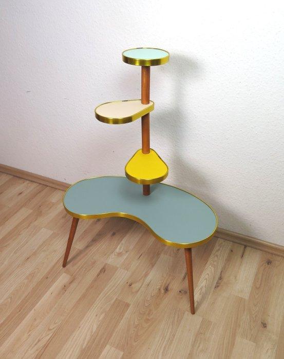 Plantentafel - Hout, Metaal - Bijzettafel, bloementafel, Antiek en Kunst, Kunst | Designobjecten