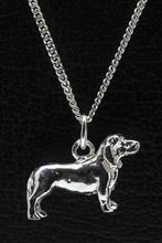 Zilveren Basset bleu de gascogne ketting hanger - groot, Verzenden, Nieuw