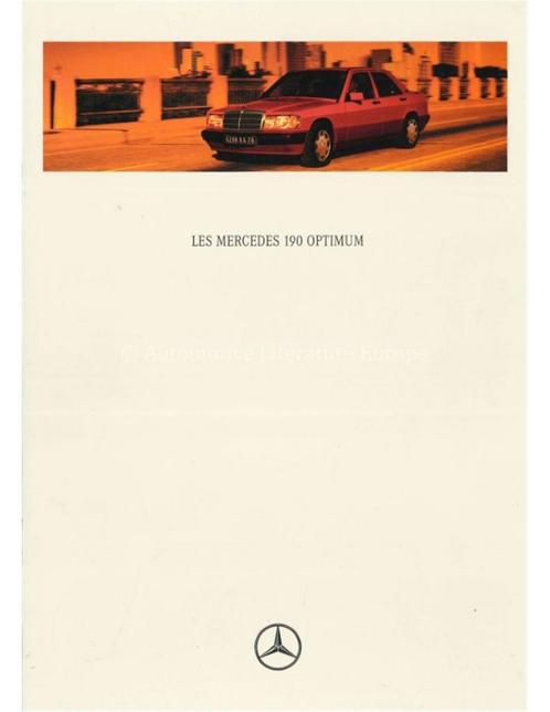 1992 MERCEDES BENZ 190 OPTIMUM BROCHURE FRANS, Boeken, Auto's | Folders en Tijdschriften