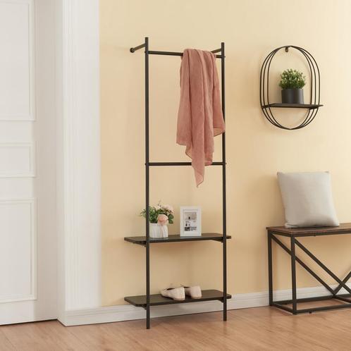 [en.casa] Kledingrek Bremanger 162x60x26 cm zwart, Huis en Inrichting, Kasten | Kledingkasten, Nieuw, Verzenden