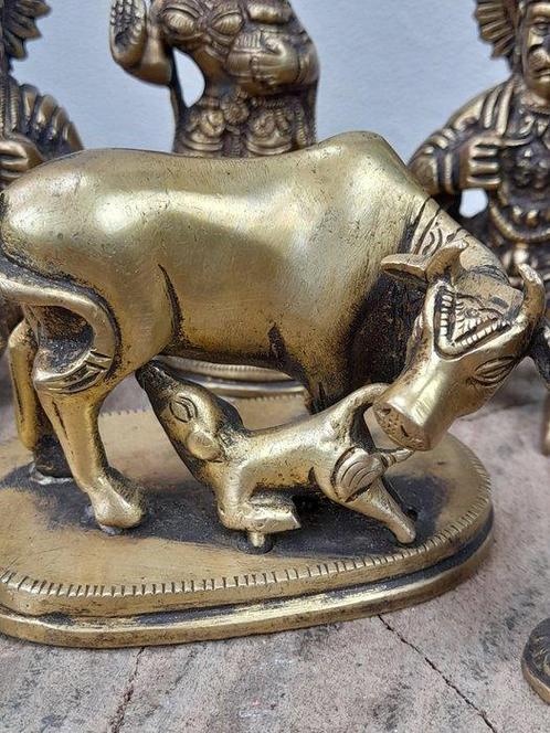 Beeld, Hindoeïstische beeldenset – Hanuman, Krishna en, Antiek en Kunst, Kunst | Niet-Westerse kunst