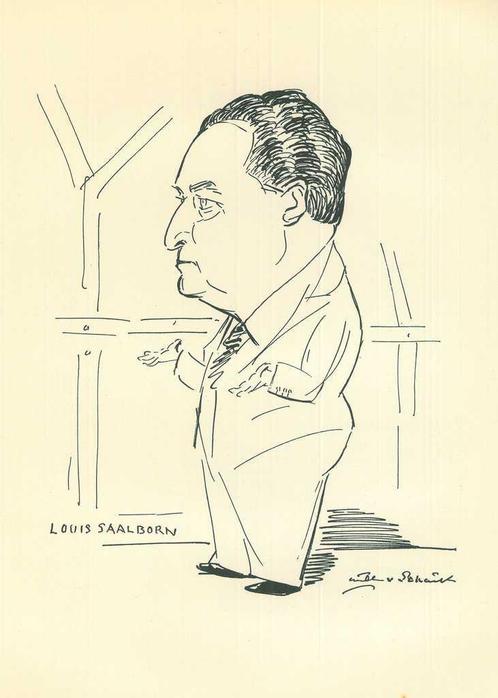 Portrait of Louis Alexander Abraham Saalborn, Antiek en Kunst, Kunst | Etsen en Gravures