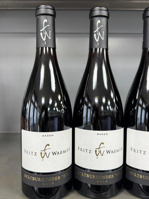 2016 Fritz Wabmer Spätburgunder XXL - Baden - 5 Flessen, Verzamelen, Wijnen