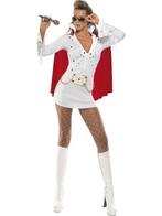 Elvis viva Las Vegas kostuum wit/rood dames, Ophalen of Verzenden, Nieuw
