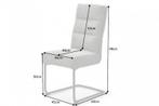Moderne sledestoel COMFORT vintage grijs met zwart metalen, Huis en Inrichting, Stoelen, Ophalen of Verzenden, Nieuw