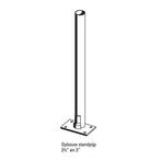 Opbouw standpaal 3 x 180 cm