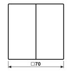 KNX LS990 Serie Dubbele Schakelaar Zwart Grafiet - LS102SWM, Verzenden, Nieuw, Overige typen