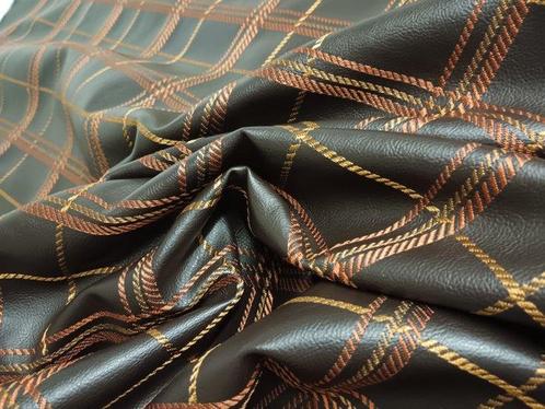 Ecopelle geborduurd meet 5x1.40 m - Textiel - 500 cm - 140, Antiek en Kunst, Antiek | Kleden en Textiel