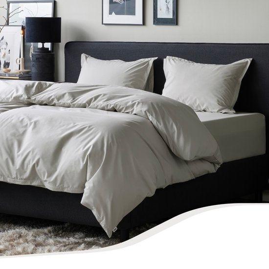2dekans | Home by TEMPUR® Topper Hoeslaken - Nature – 90 x, Huis en Inrichting, Slaapkamer | Beddengoed, Zo goed als nieuw, Ophalen of Verzenden