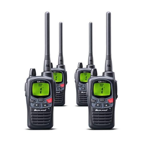Midland G9 Pro Work Quadset, Telecommunicatie, Portofoons en Walkie-talkies, Verzenden