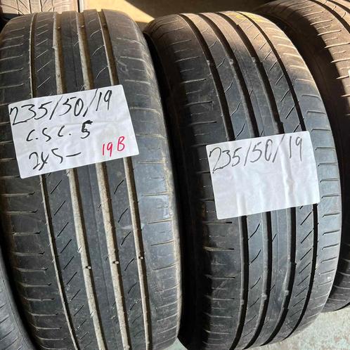 2 x Continental SportContact 5 235-50-19 Zomerbanden 5mm, Auto-onderdelen, Banden en Velgen, 19 inch, Zomerbanden, 235 mm, Personenwagen