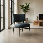 Leren fauteuil Rondo - Toledo Marine (blauw), Huis en Inrichting, Fauteuils, Nieuw, Ophalen of Verzenden, 50 tot 75 cm, Leer