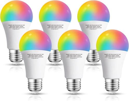 Aigostar Alexa gloeilamp, E27 SL2, smart lamp, 9 W, wifi-lam, Huis en Inrichting, Lampen | Overige, Nieuw, Verzenden