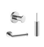 Sani Royal Toilet Accessoires Set Geborsteld RVS, Doe-het-zelf en Verbouw, Sanitair, Nieuw