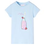 vidaXL Kindershirt 116 zachtblauw, Verzenden, Nieuw
