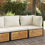 vidaXL Tuinbank 2-zits met kussens massief acaciahout, Tuin en Terras, Tuinsets en Loungesets, Verzenden, Nieuw, Hardhout